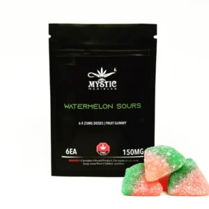 Watermelon Sours by Mystic Medibles (150mg THC)